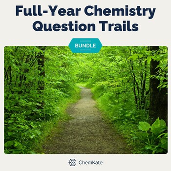 Preview of Full Year chemistry active review Question Trails Bundle | print and digital