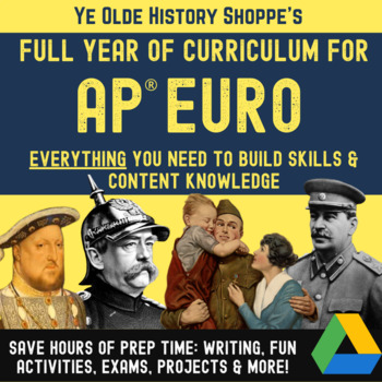 Preview of Full Year of AP® European History Curriculum - AP® Euro Digital Resources