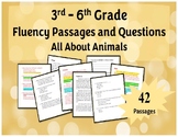 Full Year of Animal Fluency Passages with Comprehension Questions