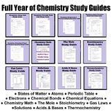 Full Year of Chemistry Study Guides Bundle