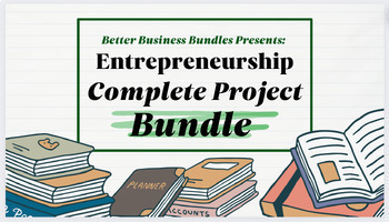 Preview of Entrepreneurship Complete Course Project Bundle with Business Plan Project (New)