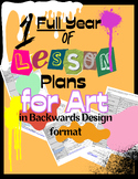 Full Year of Lesson Plans in Backwards Design Format!