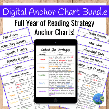 Preview of Full Year of Reading Anchor Charts