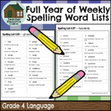 Full Year of Weekly Spelling Word Lists (Grade 4 Language)