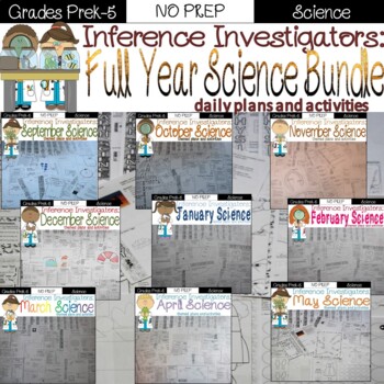 Preview of Full Year science STEM experiments and activities BUNDLE