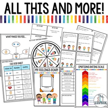 Understanding Emotions Worksheets and Activities Pack by The SLT Scrapbook