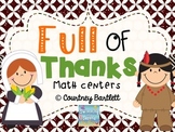 Full of Thanks math centers