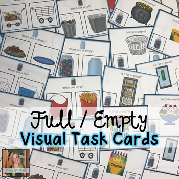 Preview of Full or Empty Visual Task Cards (Special Education)