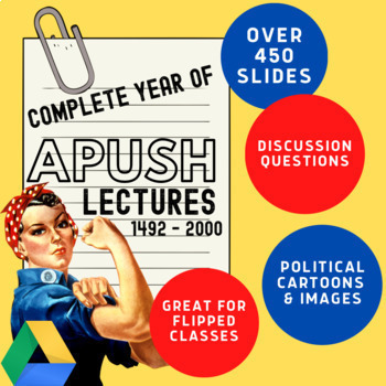 Preview of Full year of Lecture: APUSH & US History PowerPoints! - AP United States History
