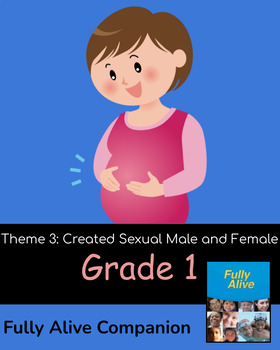 Preview of Fully Alive Grade 1 Theme Three Created Sexual Male and Female Companion Pack
