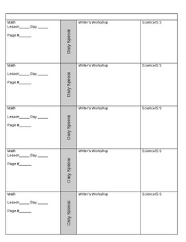 Fully Customizable/Editable Weekly Lesson Planner by Cassie Fussle