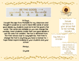Fully Editable Be the Good Deed Cards