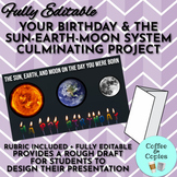Fully Editable! ESS1-1 Project on Your Birthday and the Su