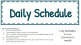 Fully Editable Schedule (Google Slides)