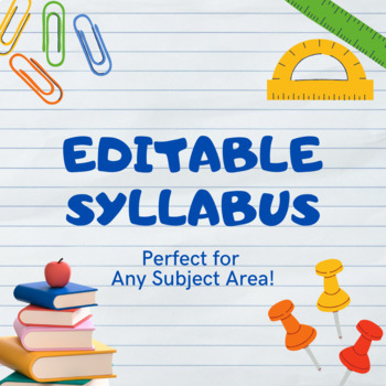 Preview of Fully Editable Syllabus Template