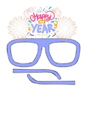 Fun 2024 Happy New Year Glasses Download and Printable
