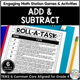 Fun 4th Grade Math Dice Games: Addition and Subtraction wi