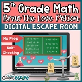 5th Grade Math Digital Escape Room Great Activity for Vale