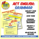 Fun ACT English Grammar PPT: Agreement, Pronouns, Verbs, A