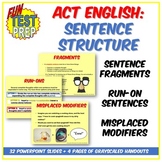 Fun ACT English Sentence Structure PPT: Run-Ons, Fragments