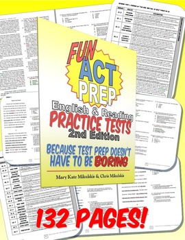 Preview of Fun ACT Prep English & Reading: Practice Tests Workbook 2nd ed.