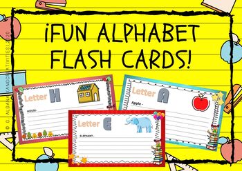 Preview of Fun ALPHABET Flash cards!