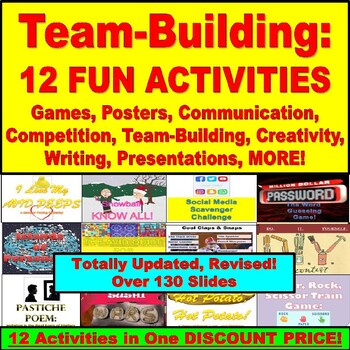 Preview of Team Building: 12 Fun Friday Digital Activities