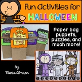 Fun Activities for Halloween (Literacy and Math Centers)