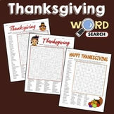 Fun Activity Thanksgiving Word Search Puzzle Hard Vocabula