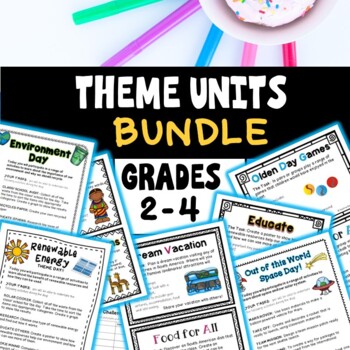 Preview of Fun Thematic Unit Activities Bundle | Summer School Curriculum Grade 2nd 3rd 4th