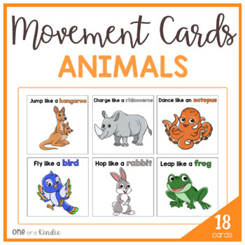 Fun Animal Movement Cards (Daily Physical Education Activity) | TPT