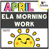 Fun April Spring  Morning Work 4th Grade ELA Spiral Review Packet