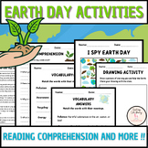 Fun April earth day activities packet- i spy reading compr