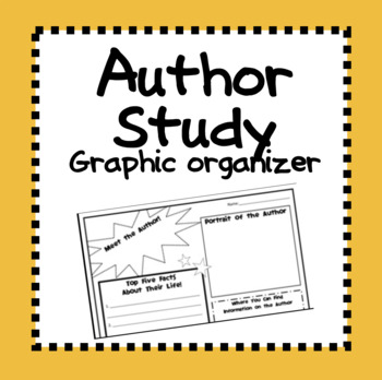 Preview of Fun Author Study Graphic Organizer