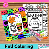 Fun Autumn Coloring Page Sheets Early Finishers Fall Morni