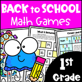 *1st Grade Fun Back to School Activities - Math Games - Be