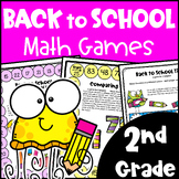 *2nd Grade Fun Back to School Activities - Math Games - Be