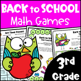 *3rd Grade Fun Back to School Activities - Math Games - Be
