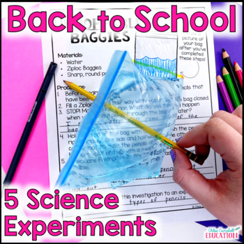 Preview of Fun Back to School Science Experiments & First Week of School Science Activities