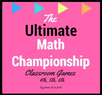 Preview of Fun Beginning of the Year Math Review Games Fun Math 4th 5th 6th Grade