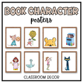 Fun Book Character Posters for Classroom Library Decor