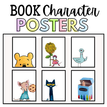 Fun Book Character Posters for Classroom Library Decor by The Classroom ...