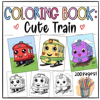 Preview of Fun Buses Coloring Pages |Cute buses coloring sheets for Kids