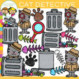 Fun Cat Detective Clip Art