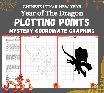 Preview of Fun Chinese New Year of the Dragon, Plotting Points Mystery Coordinate #TOAST23