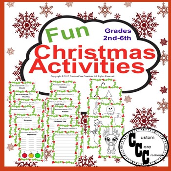 Fun Christmas Activities (Holiday Activities) by Custom Core Creations