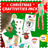 Fun Christmas Craft Activities and Classroom Decor Bundle 