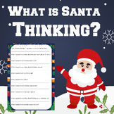 Fun Christmas Game: What is Santa Thinking? Printable Holi