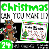 Fun Christmas Math Activities - Can You Make It? Math Game