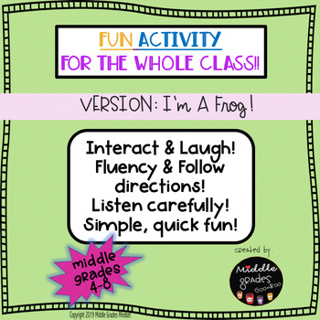 Preview of Fun Classroom Activity | Interactive Fun Activities in the Classroom | Funny